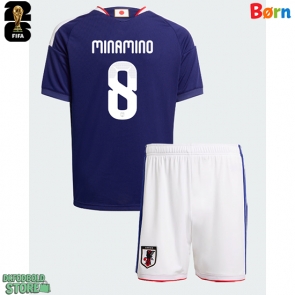 Japan Takumi Minamino #8 Replika Babytøj Hjemmebanesæt Børn VM 2026 Kortærmet (+ Korte bukser)